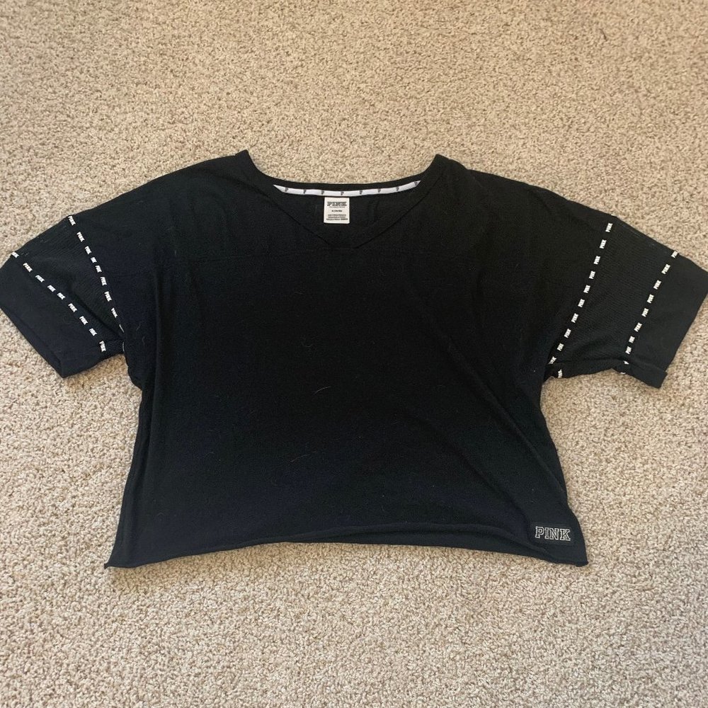 Victoria Secret Pink Black Shirt